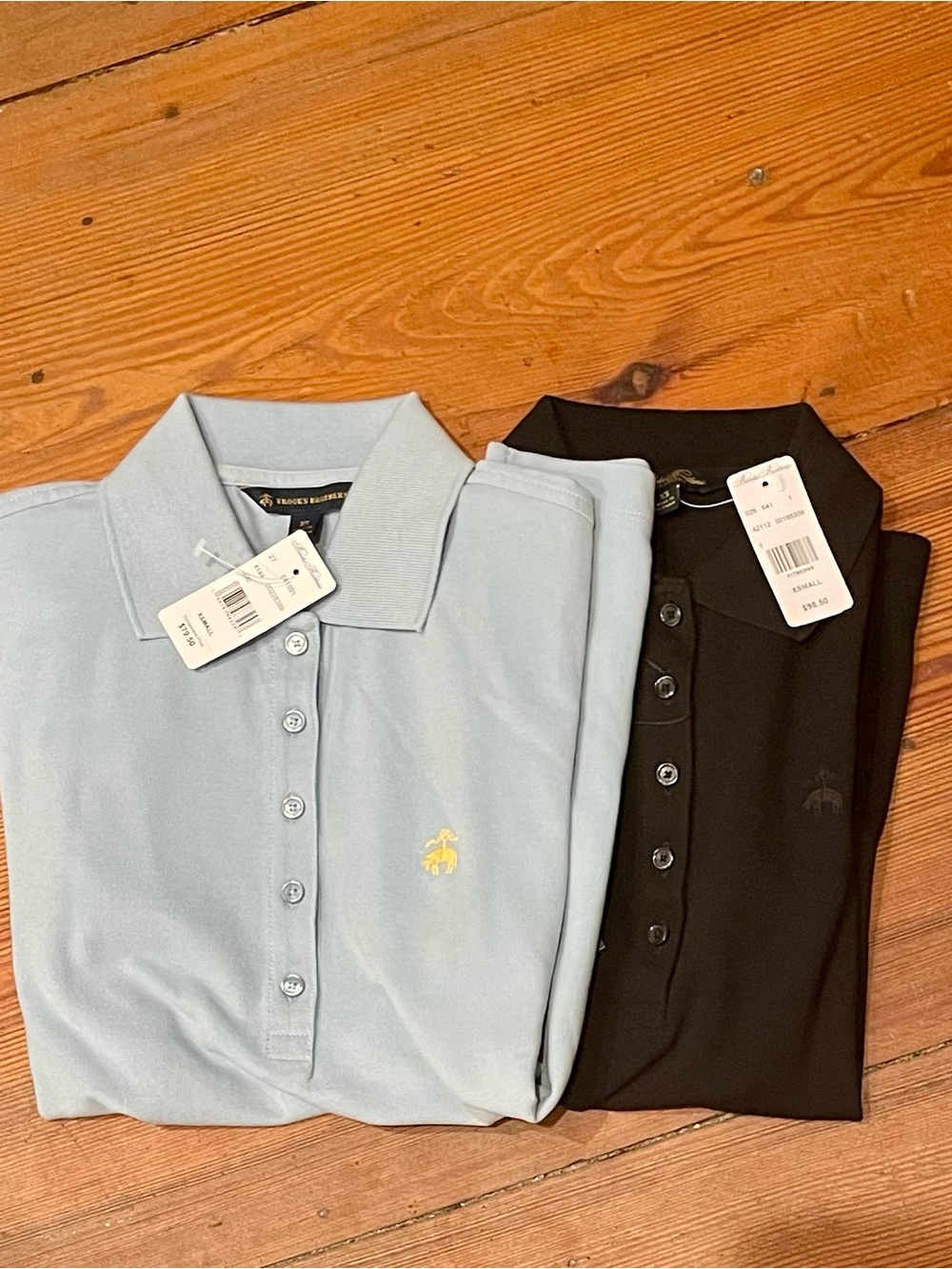2 Brooks Brothers Supima Cotton Collared Shirts